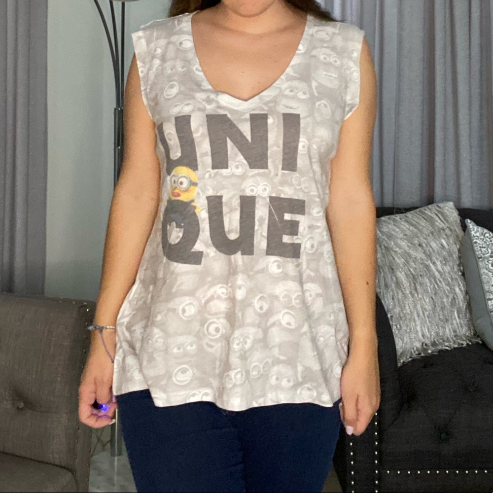Minions Unique graphic muscle Tank Top